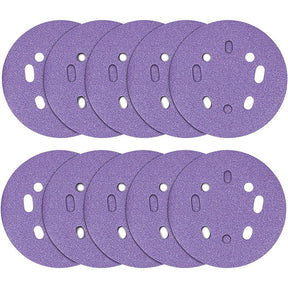 Trend Aluminium Oxide 125mm Random Orbit 120 Grit Sanding Discs, AB/125/120A, Pack of 10