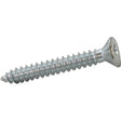 6 x 1/2" (3.5 x 12mm) Self Tapping Screw, Countersunk Pozi No.2 AB, Steel Bright Zinc Plated