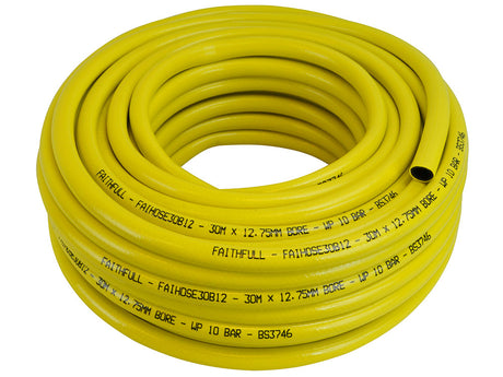 Faithfull 50 Metre Yellow 12.5mm (1/2”) Heavy Duty Hose Pipe