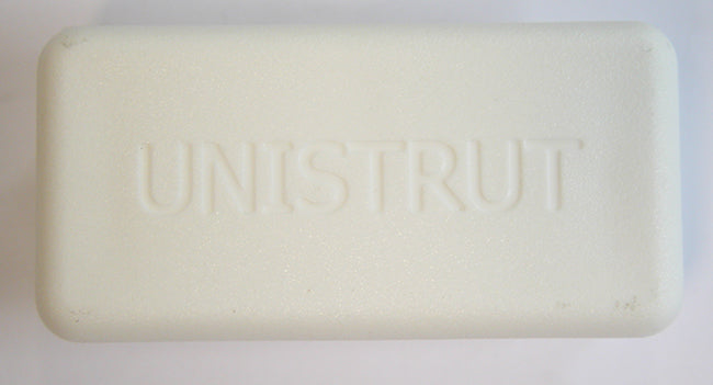 Unistrut P3/4240 Plastic End Caps White 21mm x 41mm Shallow Channel