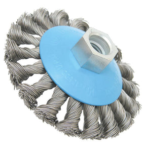 100mm x M14 HSS Knotted Wire Wheel (suits 115mm 4 1/2" Grinders upwards) P/No. 2 608 622 011