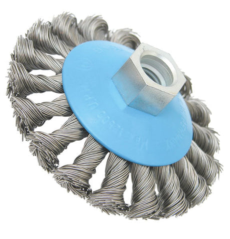 100mm x M14 HSS Knotted Wire Wheel (suits 115mm 4 1/2" Grinders upwards) P/No. 2 608 622 011