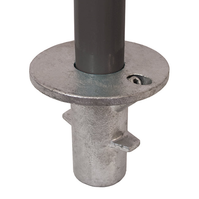 Ground Socket C17 Size 7 (G32) Handrail Fitting, Galvanised 134-C42 (Kee Klamp Compatible 66-7)
