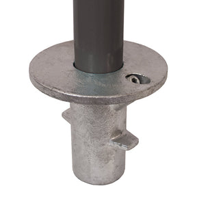 Ground Socket C17 Size 7 (G32) Handrail Fitting, Galvanised 134-C42 (Kee Klamp Compatible 66-7)