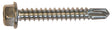 6.3 x 50 Hexagon Flange Head Self Drilling Screw, Stainless Steel A2, DIN7504k