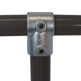 Short Tee C03 Size 5 (G20) Handrail Fitting, Galvanised 101-A27 (Kee Klamp Compatible 10-5)