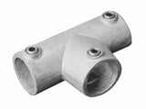 Slope Long Tee C52 Size 8 (G40) Handrail Fitting, Galvanised 155-D48 (Kee Klamp Compatible 88-8)