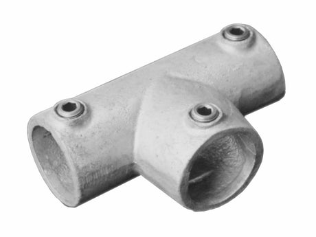 Slope Long Tee C52 Size 8 (G40) Handrail Fitting, Galvanised 155-D48 (Kee Klamp Compatible 88-8)