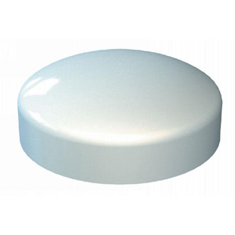 White Plastidome Screw Cap Cover, Suits Screws 6,8,10 or 3.5-5mm