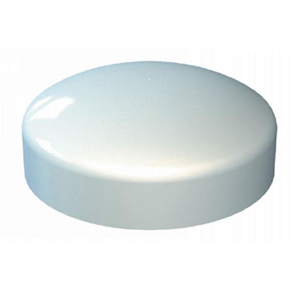 White Plastidome Screw Cap Cover, Suits Screws 6,8,10 or 3.5-5mm