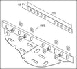 Cable Tray, Couplers 50mm Tray, Pre-Galvanised (Single)