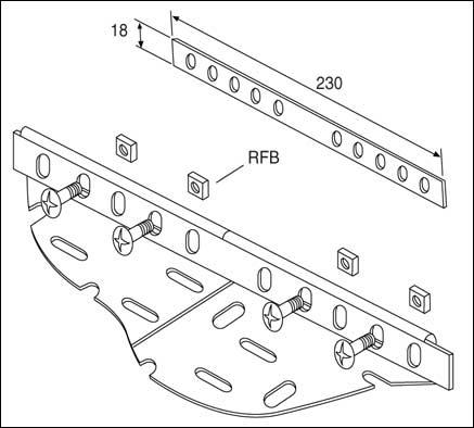 Cable Tray, Couplers 50mm Tray, Pre-Galvanised (Single)