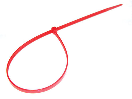 4.8 x 370 Red Cable Ties, Packed in 100's