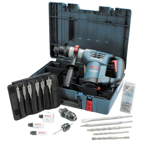 Bosch GBH 4-32 SDS Plus Multi Drill Rotary Hammer 110v + Free accessories