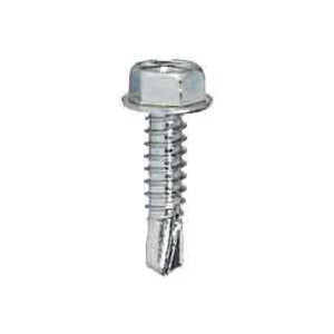 4.2 x 13mm (1/4” (7mm) hexagon Head) Washer Faced Self Drill Screw, Bright Zinc Plated
