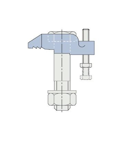 M16 Lindapter D2 Adjustable Tail Clamp