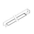 PVC Plastic Channel Cover Strip (Capping / Lid) Black 3 Metre. Unistrut compatible