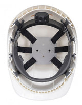 White Site Helmet with Chin Strap and Wheel PS55WHITE