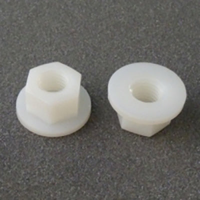 M10 Flange Nut Nylon Grade 66 Natural White