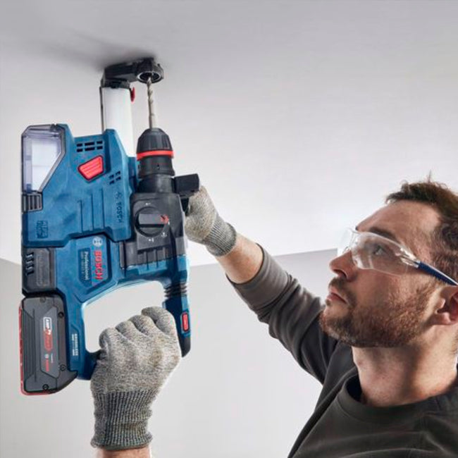 Bosch GBH 18V-22X One Chuck Hammer Drill with 2 x 5.0ah Batteries in L-BOXX