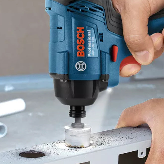 Bosch GDR 18V-160 Impact Driver with 2 x 2.0Ah Batteries in L-Boxx