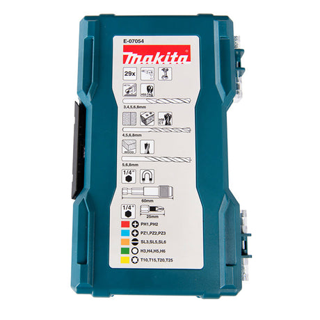Makita 29 Piece Screwdiver Bit and Drill Set E-07054