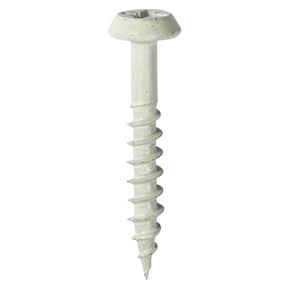 4.0 x 40 Low Profile Classic Exterior Screws White, PZ2, Tub of 300, Timco 40040CLARW