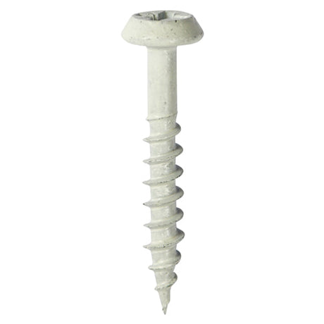 4.0 x 40 Low Profile Classic Exterior Screws White, PZ2, Tub of 300, Timco 40040CLARW