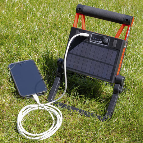 Sealey 15W LED Solar Powered & USB Rechargable Portable Floodlight LEDFL15WS