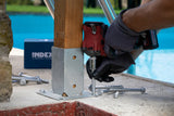 M12 x 80 Hex Flange Bimetal Concrete Anchor, Stainless Steel A4, TXE12080
