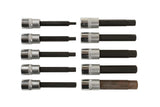 Laser 10 Piece 3/8" Drive 92mm Long Hex Drive Bit Set 7163