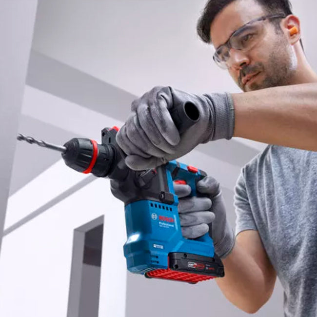 Bosch GBH 18V-18X One Chuck Hammer Drill with 2 x 5.0ah Batteries in Carry Case
