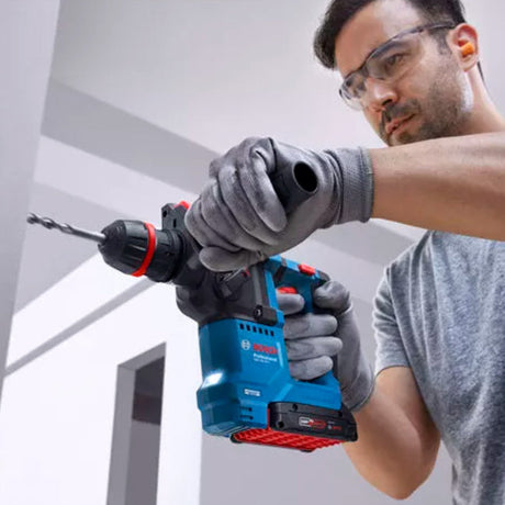 Bosch GBH 18V-18X One Chuck Hammer Drill with 2 x 5.0ah Batteries in Carry Case