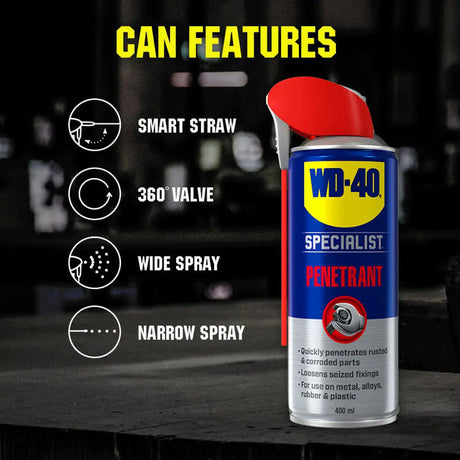 WD40 Specialist Penetrant Spray, 400ml Smart Straw