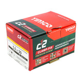 5.0 x 30 Timco Countersunk TX25 Clamp Fix C2 Woodscrews Yellow 50030C2C