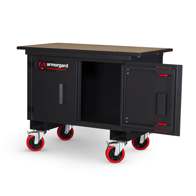 Armorgard Tuffbench Mobile Site Box with Wooden Top MBH12