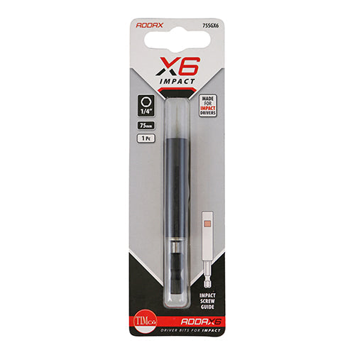 1/4 x 75mm Addax X6 Impact Screw Guide 75SGX6