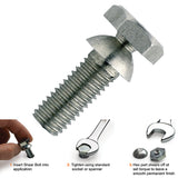 M8 x 60mm Button Head Security Shear Bolt, Stainless Steel A2
