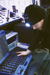 Laser Beanie with USB Rechargable Headlamp. 6899