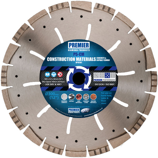 300 x 20mm Premier Multi-Construction Diamond Blade DP16161 P5-CM