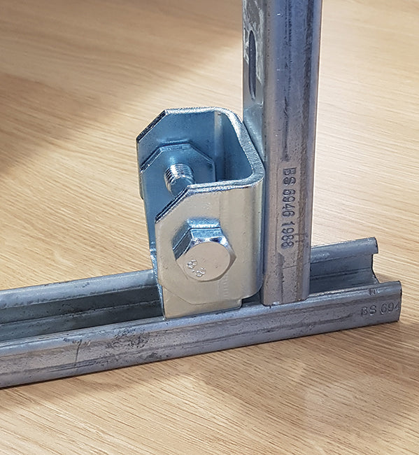 Swivel Connection for Channel Section, 12.5mm Holes, Unistrut compatible