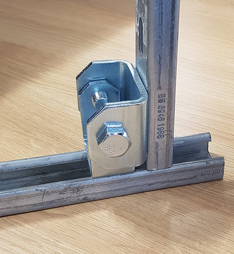 Swivel Connection for Channel Section, 12.5mm Holes, Unistrut compatible