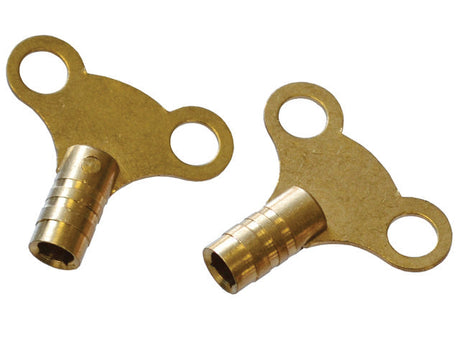 Faithfull Brass Radiator Keys (Pack of 2) FAIRADKEY