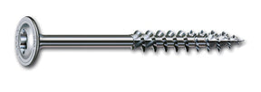 6.0 x 60mm T30 Spax Extra Long Washer Head Wood Screw, Stainless Steel A2