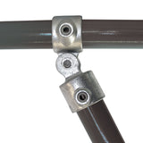 Single Swivel Combination C45 Size 8 (G40) Handrail Fitting, Galvanised 173-C48 (Kee Klamp Compatible C50-8)