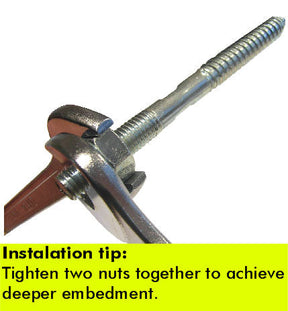 M6 x 40 Wood (25mm) to Metal (15mm) Steel Bright Zinc Plated Dowels