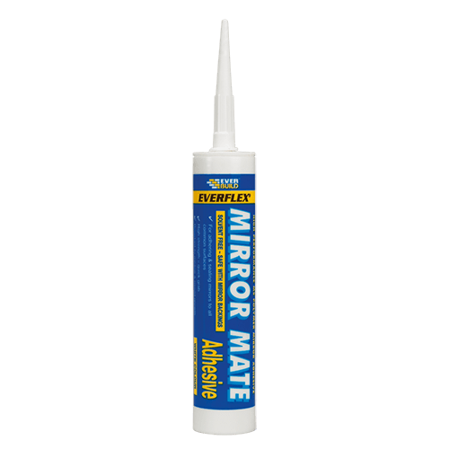 Everbuild Mirror Mate Sealant and Adhesive, White 310ml