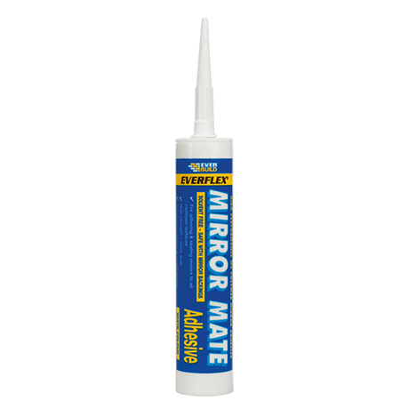Everbuild Mirror Mate Sealant and Adhesive, White 310ml