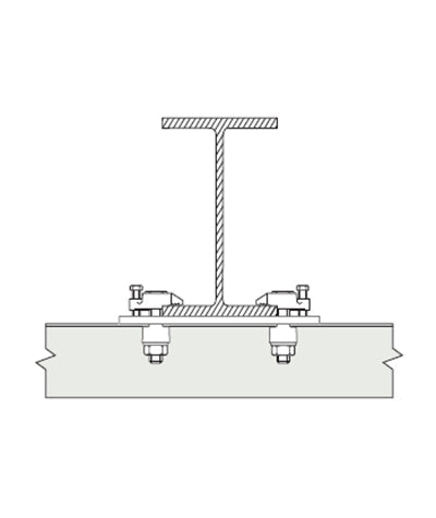 M16 Lindapter D2 Adjustable Tail Clamp