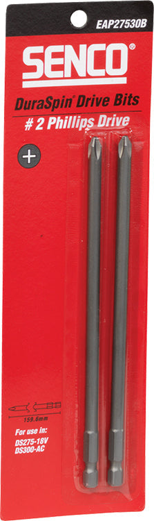Senco Duraspin Phillips No.2 x 159.6mm Bits For DS275-18V/DS300AC